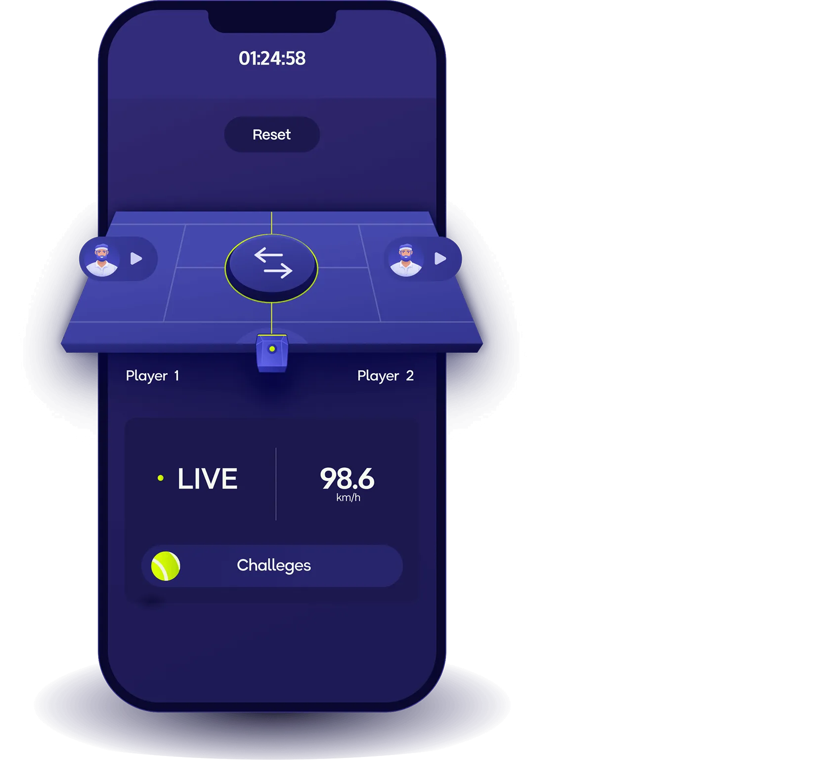Tela do app Baseline Vision com feedback em tempo real